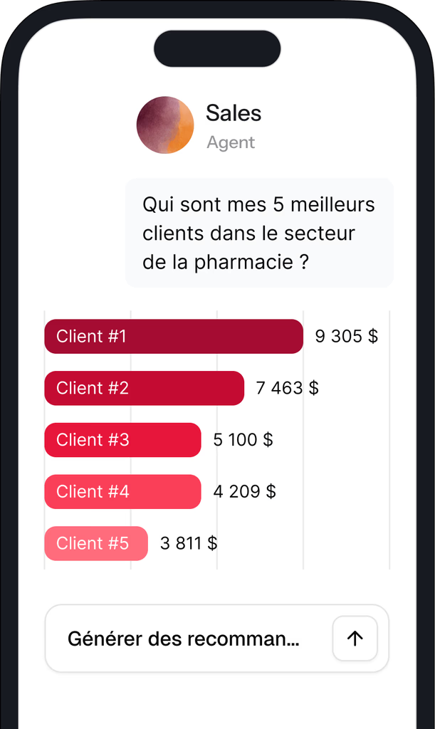 Aperçu de l'agent IA Piston sur mobile