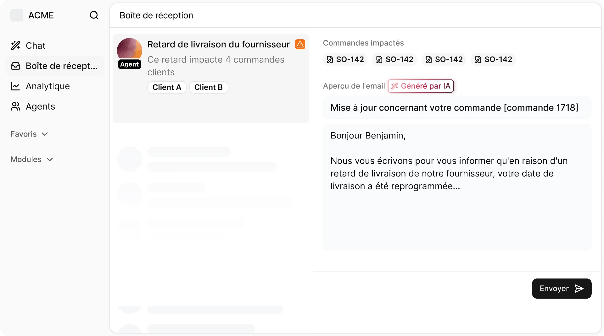 Piston — boîte de réception pilotée par des agents IA